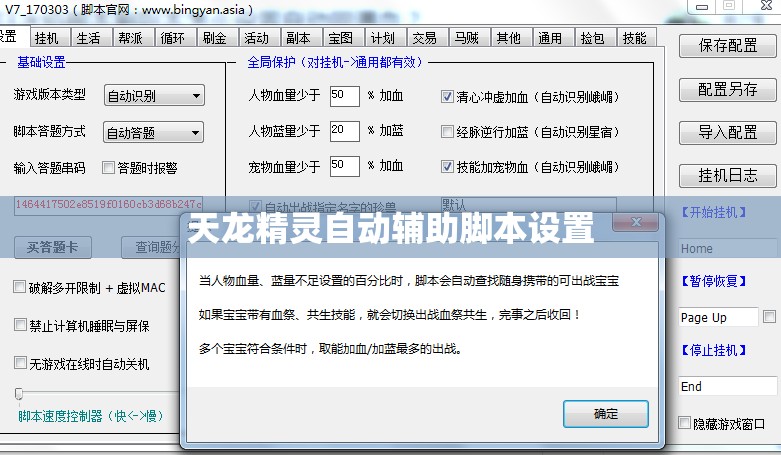 天龙精灵自动辅助脚本设置