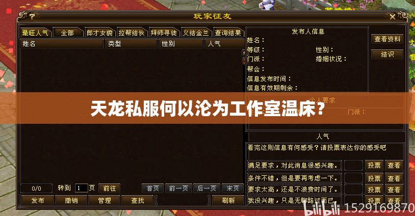 天龙私服何以沦为工作室温床？